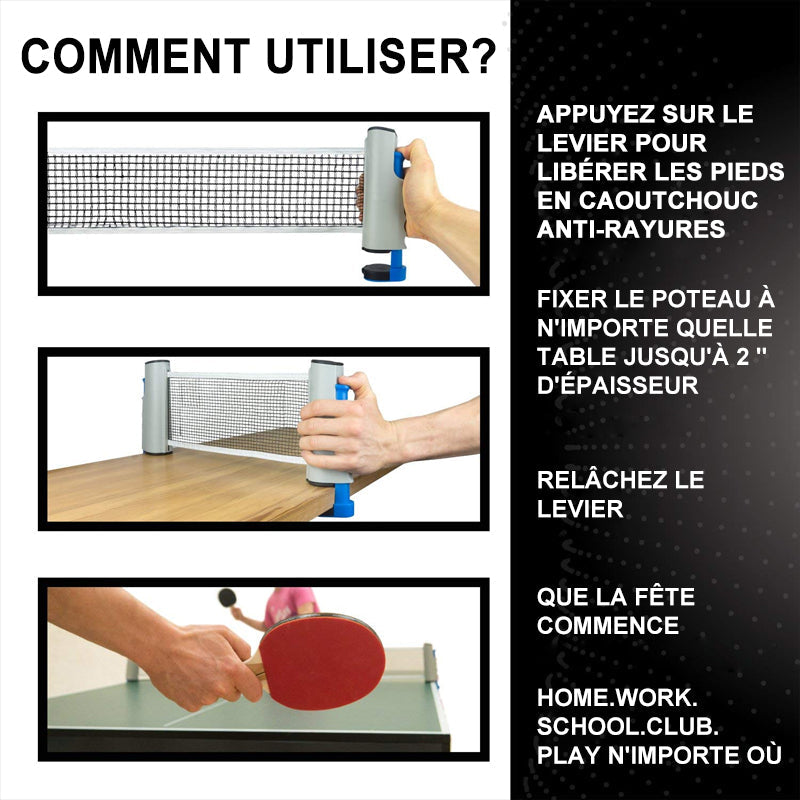 Table tennis net foldable