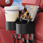 Multifunctional hook for the car seat backrest
