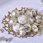 Christmas Ball Ornaments with Hanging Hooks, Multi-Piece Sets