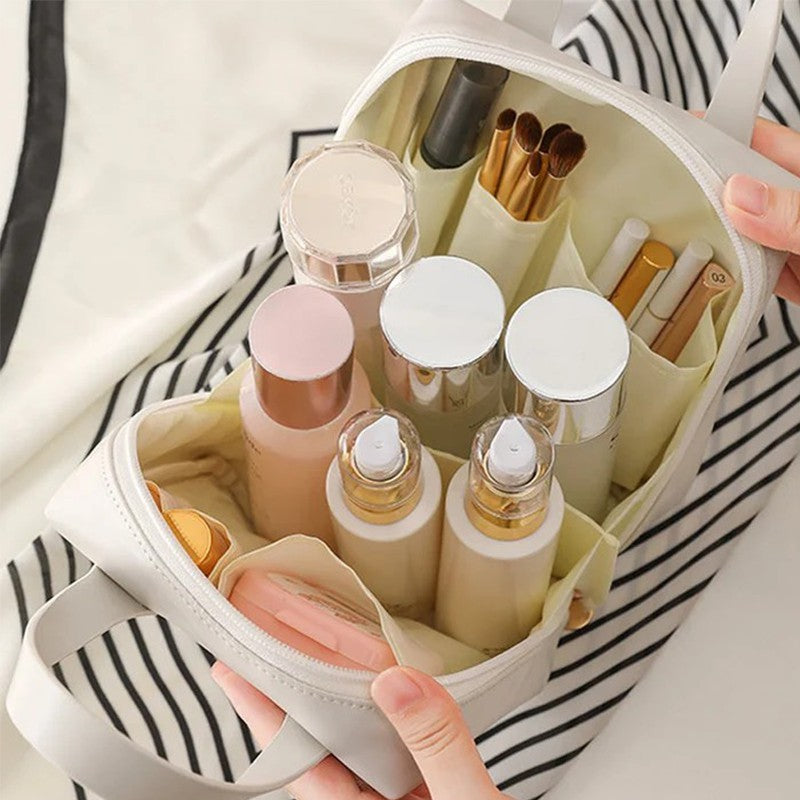Large capacity waterproof cosmetic bag