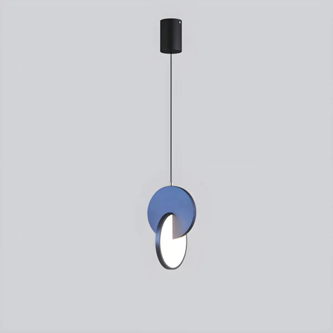 Round Scandinavian LED Pendant Lamp with Warm White Light for 10–15 m²