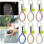 Mini tennis racket keychain