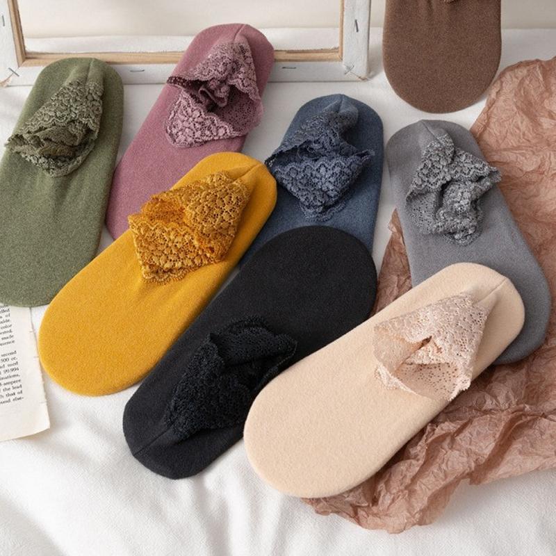 Winter New Fashion Lace Warm Socks
