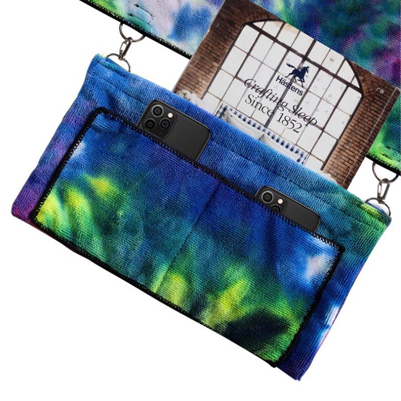 Microfiber deck chair cover for the beach