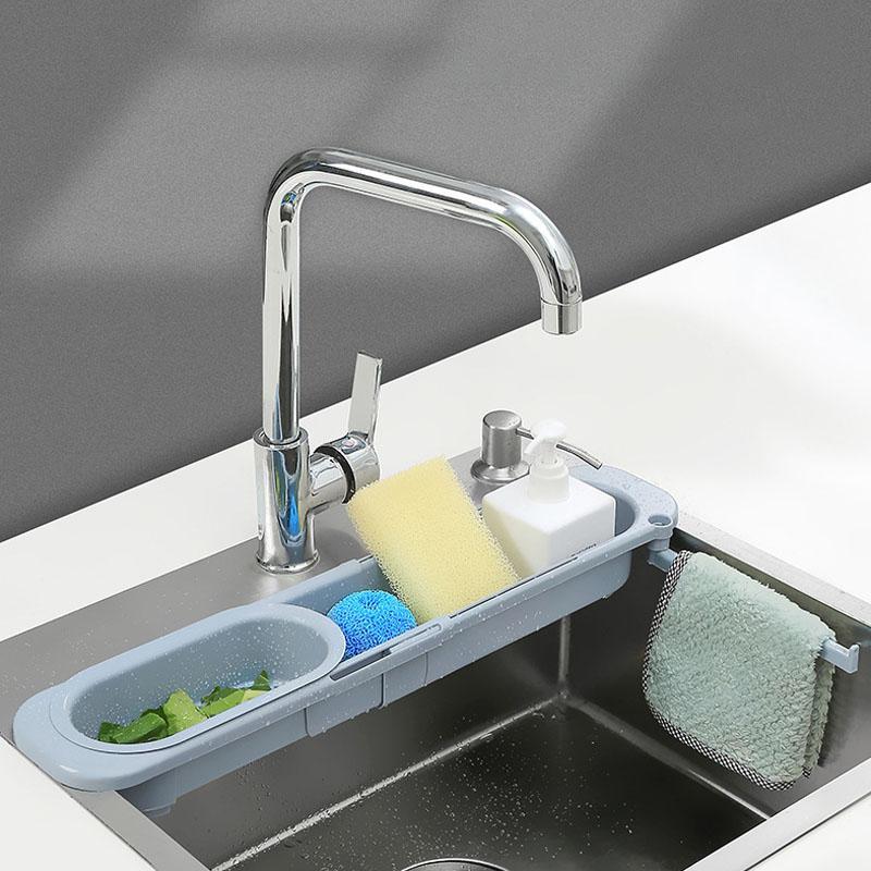 Multifunctional telescopic kitchen support