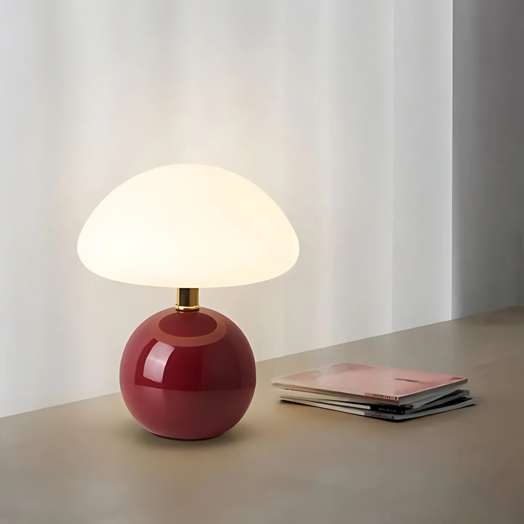Mushroom LED Table Lamp with Cozy Light for Living Room or Bedroom