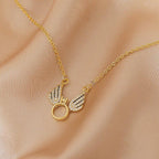 Sterling Silver Angel Wing Necklace