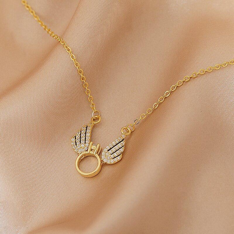 Sterling Silver Angel Wing Necklace