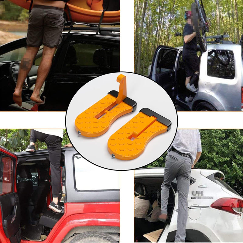 U-shaped door threshold bolt with safety hammer