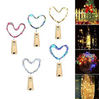 LED Wine Bottle Lamps Cork Night Light DIY Decoration Lift - 5/10 PCS