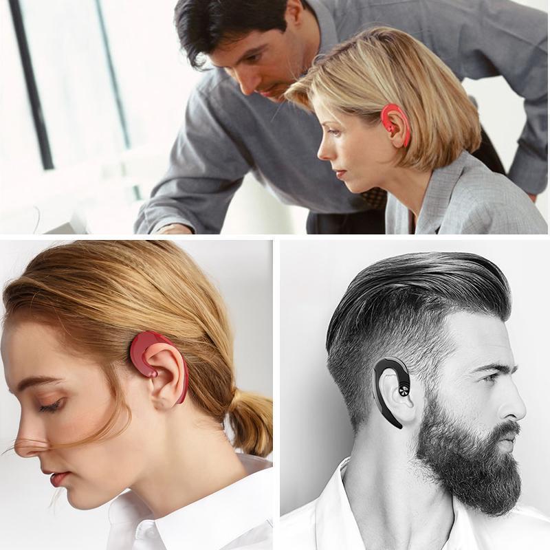 Bluetooth Bone Conduction Headphones with 5-Hour Playback and CVC6.0 Noise Cancellation