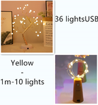 LED fairy lights for bottles – decorative lights with wire for creative lighting and DIY projects
