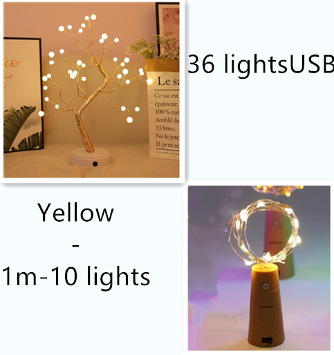 LED fairy lights for bottles – decorative lights with wire for creative lighting and DIY projects