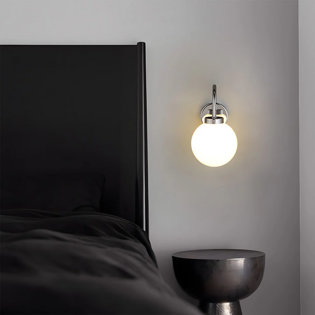 Wall lamp with Glass Sphere