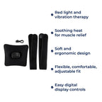 Red Light Therapy & Vibration – Rechargeable Heated Wrap – Eases Back Pain, Stiffness & Muscle Aches