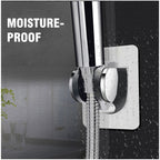 Self-adhesive shower head holder