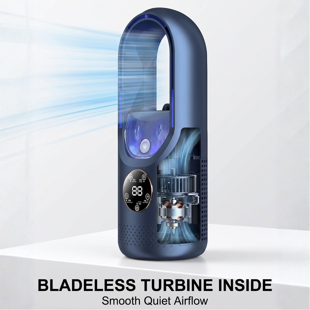 2025 Blade-Free Silent Portable Air Conditioner for Home and Office