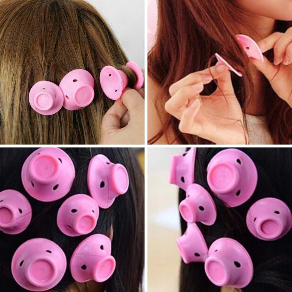 Heat-free silicone hair straightener