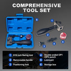 Universal tool for flaring brake lines for cars