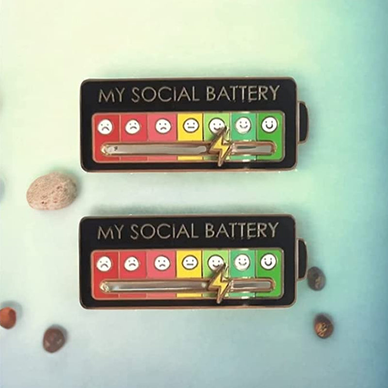 Mood Battery Brooch