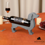 Wine Bottle Holder Dachshund CorkHound | Original Design | Sturdy & Decorative | For 375–500 ml