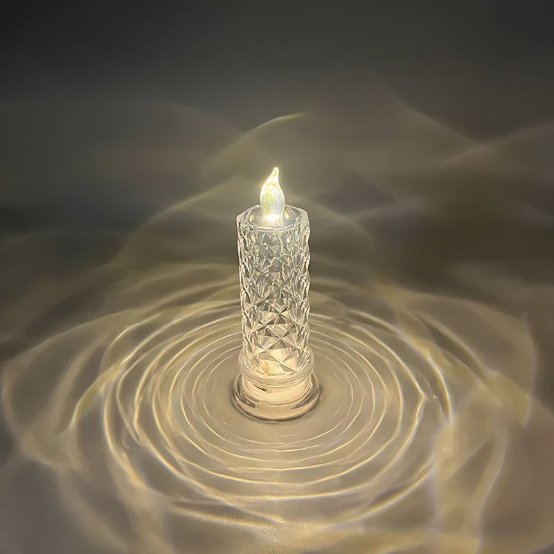 Crystal Rose Candle Holder - Romantic charm without being messy