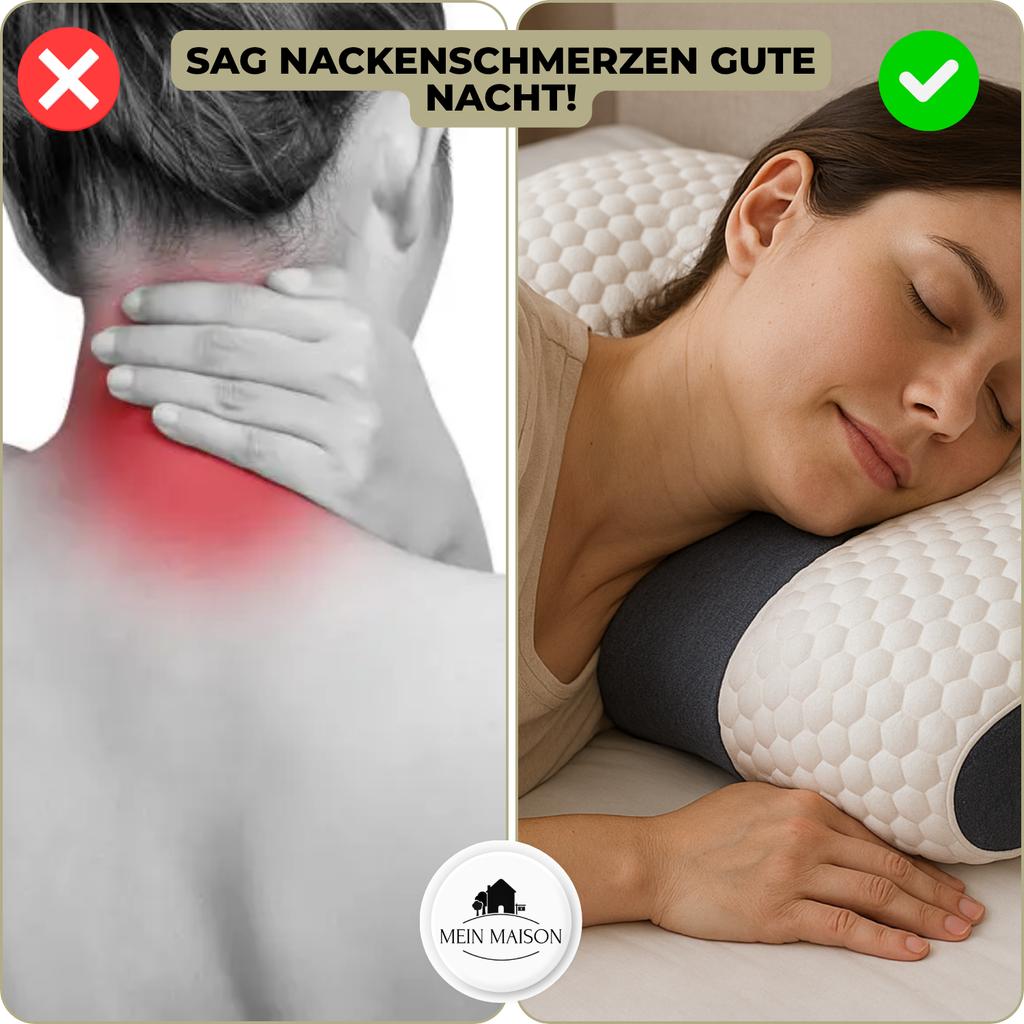 Ergonomic Neck Pillow Memory Foam Breathable Contour