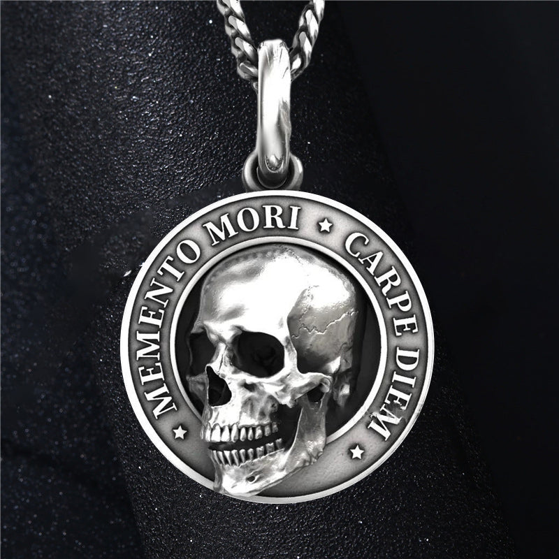 Skull Necklace Made of Titanium Steel