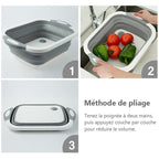 Ciaovie collapsible cutting board with dish container