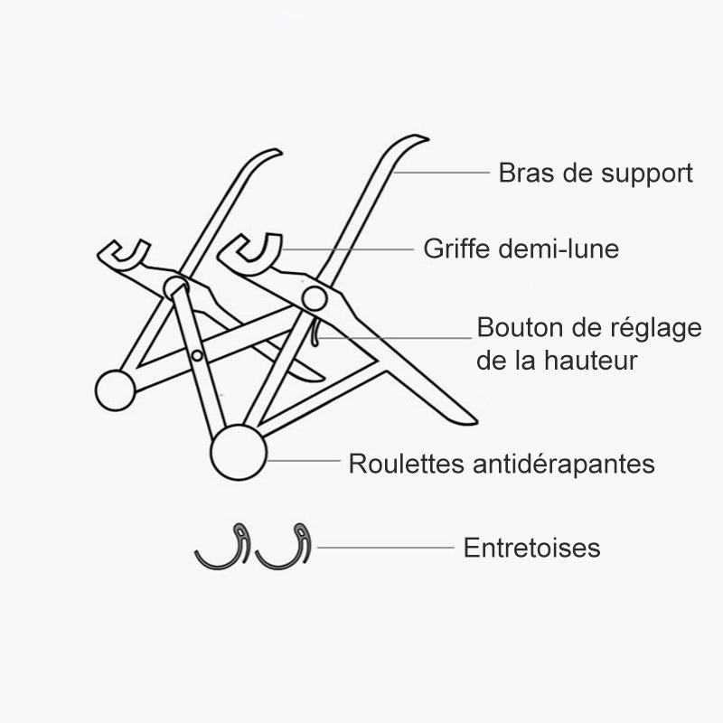 Ciaovie support adjustable for laptop