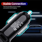 4 Ports USB Car Charger Fast Charging