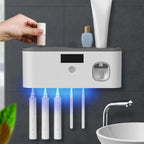 UVShield – Hygienic toothbrush holder with smart dosing!