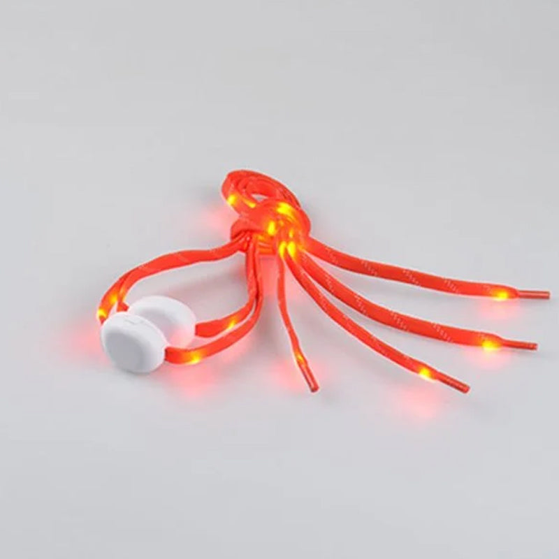 LED illuminated shoelaces