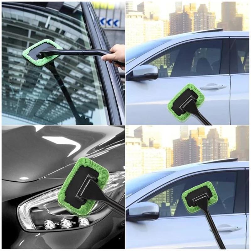 Disc cleaner with adjustable handle