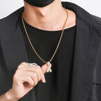 Stainless Steel Initial Necklace