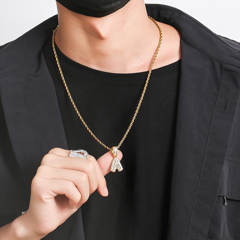 Stainless Steel Initial Necklace