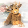 Highland Cattle flower-bearing