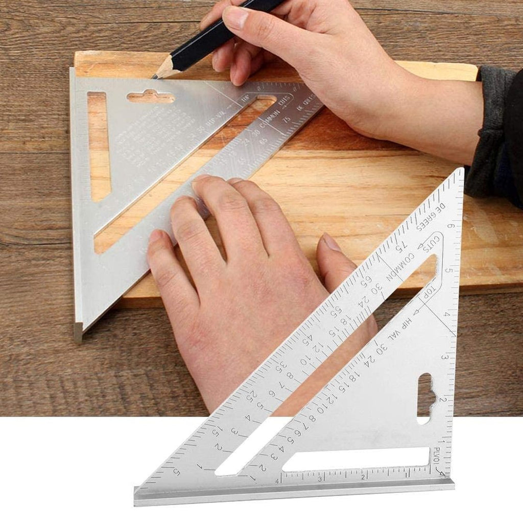 Aluminum alloy triangle and square ruler