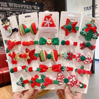 5 Pieces Christmas Hair Clips Set