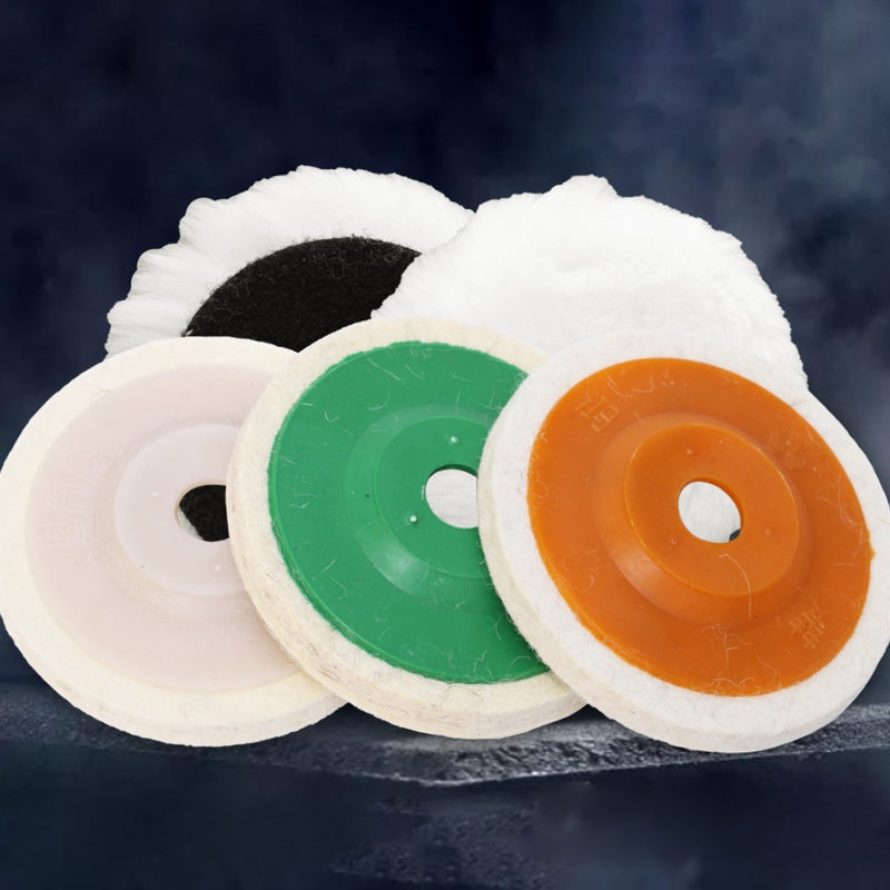 Wool polishing disc