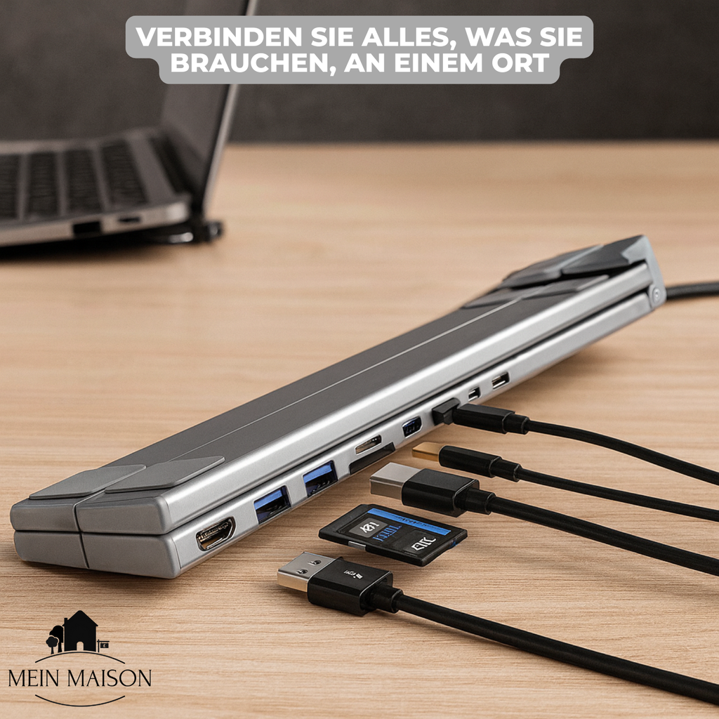 ProDock Stand – 8-in-1 Laptop Riser and Hub combined!