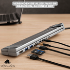 ProDock Stand – 8-in-1 Laptop Riser and Hub combined!