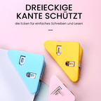 Triangular data closure clips