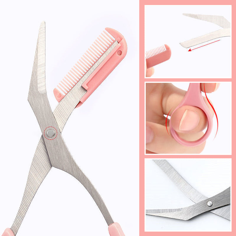Eyebrow Trimmer Set Eyebrow Scissors with Comb️