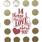 Valentine's Scratching Advent "14 Things I Love About You!"