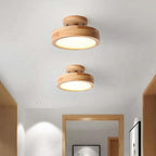 Modern Wood LED Ceiling Light with Dimmable Function