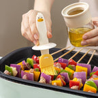 Oil dispenser with brush for BBQ