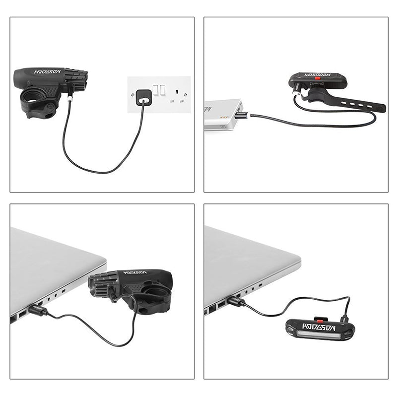 Rechargeable Bicycle Light Set