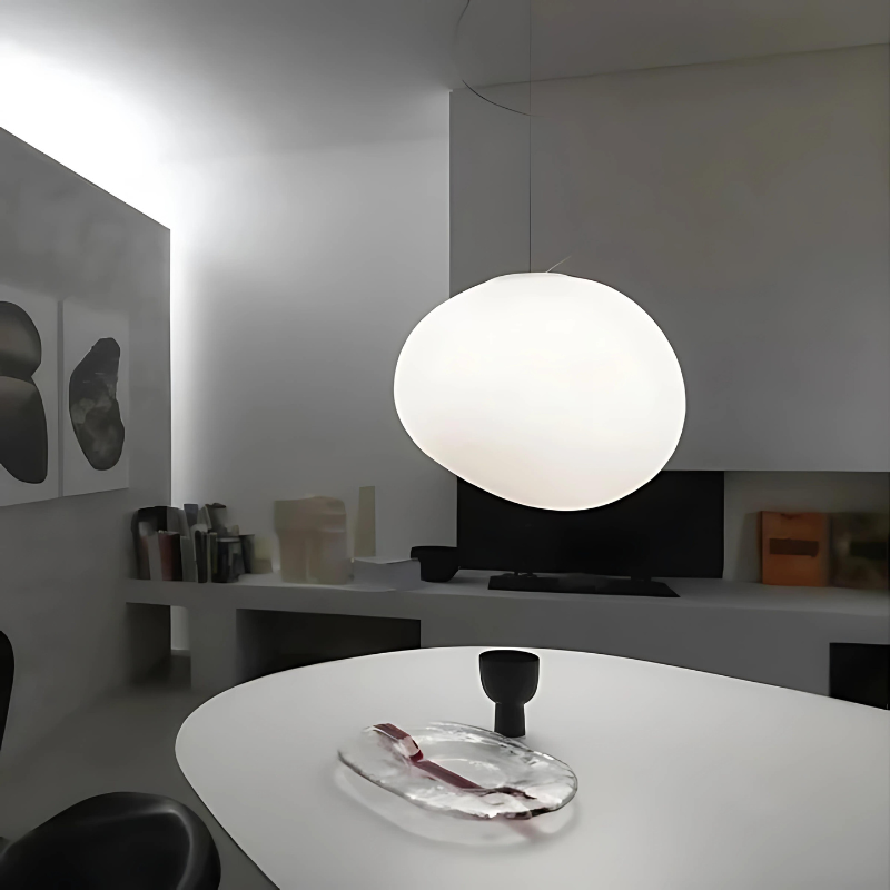 Elegant Glass Pebble Pendant Light