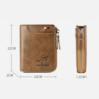 WalletPro – Men’s Genuine Leather RFID Anti-Theft Wallet
